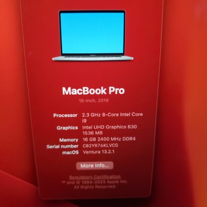 Macbook Pro 2019 i9 15inch - Image 7