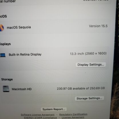 Macbook Pro 2018 256GB 8GB i5 13inch - Image 7
