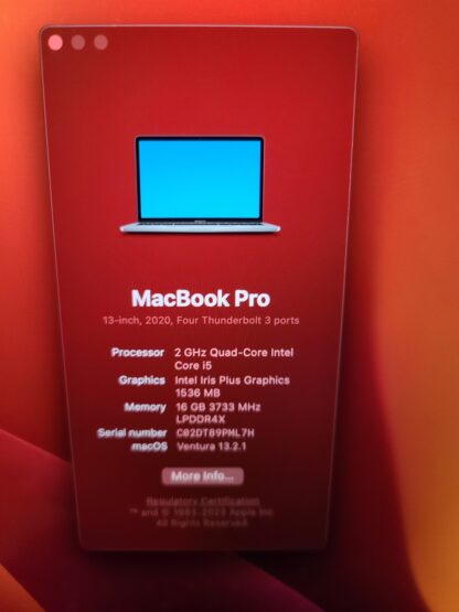 Mackbook Pro 2020 i5 512GB 16GB - Image 7