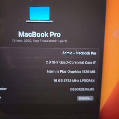 Mackbook Pro 2020 i7 512GB 16GB - Image 9