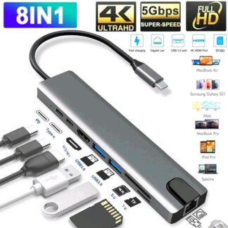 USB-C Multiport Adapter 8 in 1
